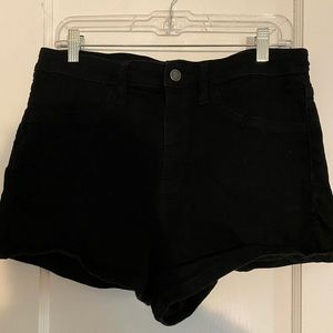 Black High Waisted Shorts
